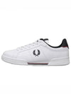 Logo Leather Low Top Sneakers White - FRED PERRY - BALAAN 2