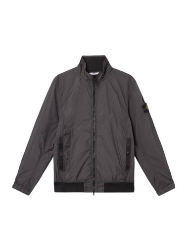 Crinkle Reps Wappen Bomber Jacket Charcoal Grey - STONE ISLAND - BALAAN 1