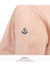 Cotton Jersey Short Sleeve T Shirt Light Pink - MONCLER - BALAAN 7