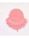 Women's Logo Short Sleeve TShirt White 8C00014829HP 001 - MONCLER - BALAAN 3