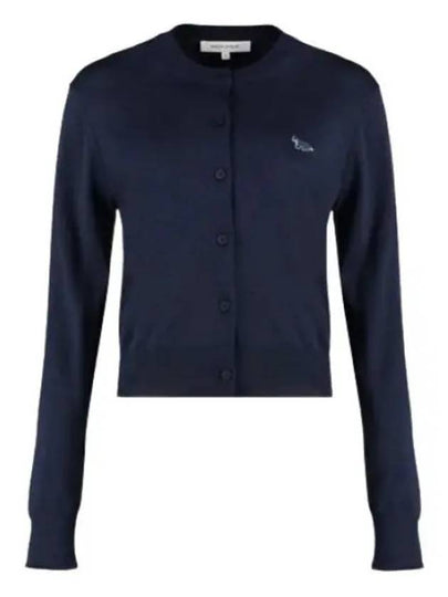 Baby Fox Patch Regular Cardigan Blue - MAISON KITSUNE - BALAAN 2