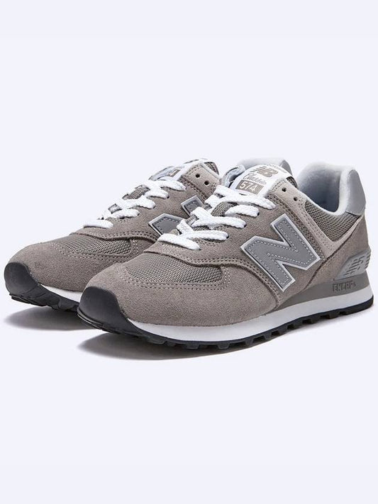 574 Logo Mesh Low Top Sneakers Grey - NEW BALANCE - BALAAN 2