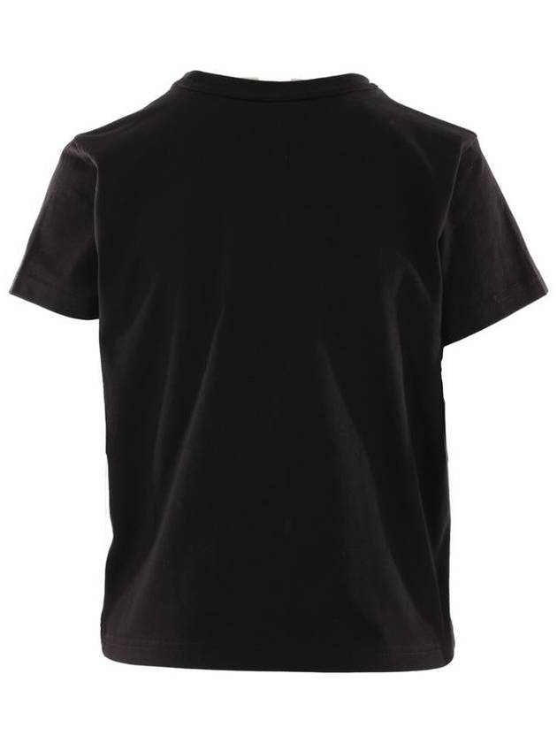 Logo Print Short Sleeve T-Shirt Black - ALEXANDER WANG - BALAAN 3