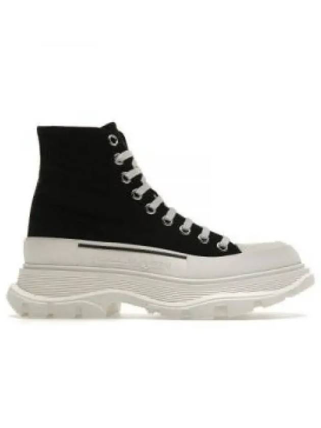 Tread Slick High Top Sneakers White Black - ALEXANDER MCQUEEN - BALAAN 2