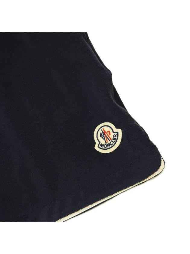 Women s Terry Track Short Pants Navy I10938H00022 596LS - MONCLER - BALAAN 3