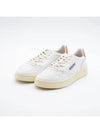 Men's Medalist Low Top Sneakers White Orange - AUTRY - BALAAN 3