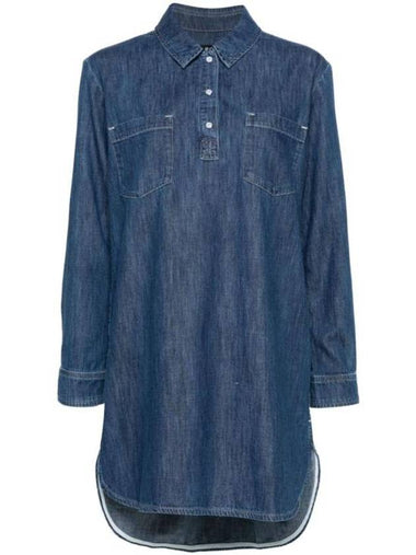 Robe Texas Short Dress Indigo Delave - A.P.C. - BALAAN 1