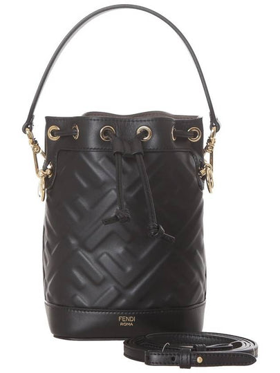 Mon Tresor FF Motif Leather Mini Bag Black - FENDI - BALAAN 2