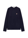 Fox Head Patch Regular Long Sleeve T-Shirt Navy - MAISON KITSUNE - BALAAN 1