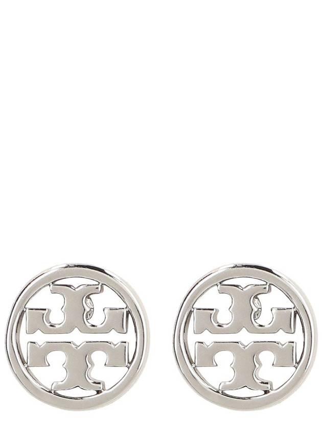 Miller Stud Earrings Silver - TORY BURCH - BALAAN 2