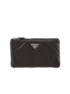 Dividable Nappa Leather Pouch Bag Black - PRADA - BALAAN 3