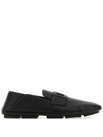 logo embossed round toe loafers - DOLCE&GABBANA - BALAAN 1