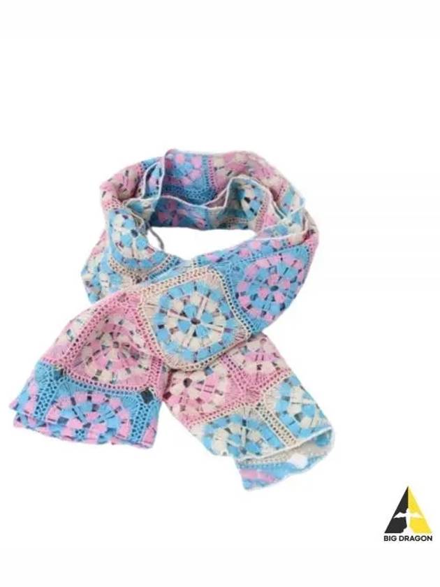 Long Scarf B Lt BluePink Polyester Crochet 24S1H001 OR388 IB004 - ENGINEERED GARMENTS - BALAAN 1