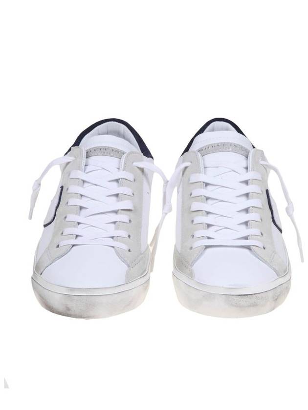 PRSX Navy Tab Low Top Sneakers White - PHILIPPE MODEL - BALAAN 3