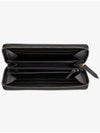 GG Marmont Chevron Matelasse Zipper Around Long Wallet Black - GUCCI - BALAAN 3