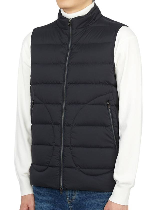 Down Padded Vest Navy - HERNO - BALAAN 4