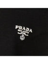 Superfine Crew neck Wool Knitted Sweater Black - PRADA - BALAAN 5