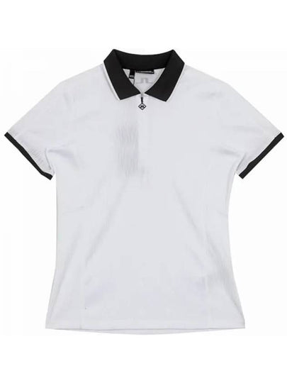 Izara Short Sleeve Polo Shirt White - J.LINDEBERG - BALAAN 2