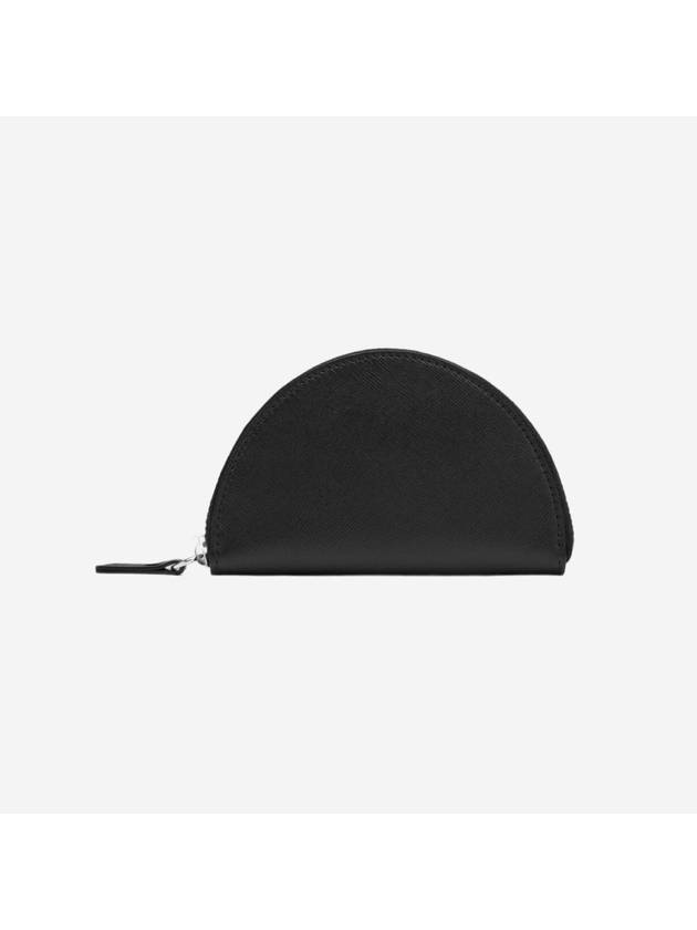 Micro Halfmoon Leather Pouch Bag Black - MAISON MARGIELA - BALAAN 4