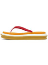 Women's Layered Flip Flops Red Orange - TORY BURCH - BALAAN 5