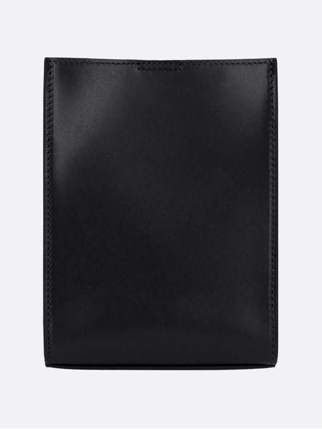 Tangle Smooth Leather Small Cross Bag Black - JIL SANDER - BALAAN 4