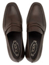 Men's Penny Leather Loafers Brown - TOD'S - BALAAN 3