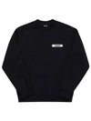 Le Gros Grain Logo Sweatshirt Black - JACQUEMUS - BALAAN 2