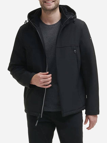 Men's Sherpa Hooded Softshell Jacket - CALVIN KLEIN - BALAAN 1