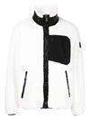 Men's Sagrek Shearling Fleece Zip-Up Jacket Ivory - MOOSE KNUCKLES - BALAAN 2