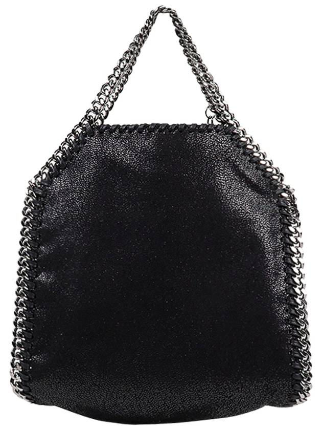 silver Falabella tiny tote bag black - STELLA MCCARTNEY - BALAAN 3