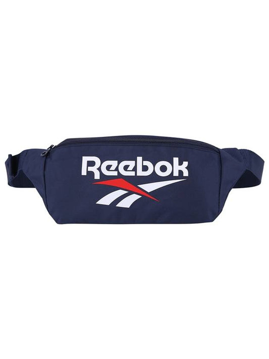 Retro Logo Belt Bag Navy - REEBOK - BALAAN.