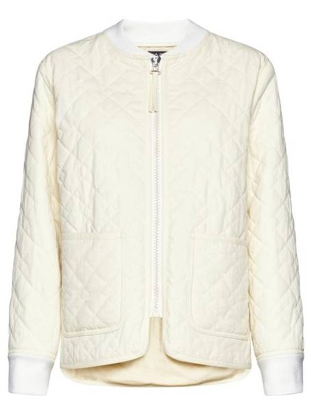 Elea Quilting Zip-Up Jacket Cream - A.P.C. - BALAAN 1