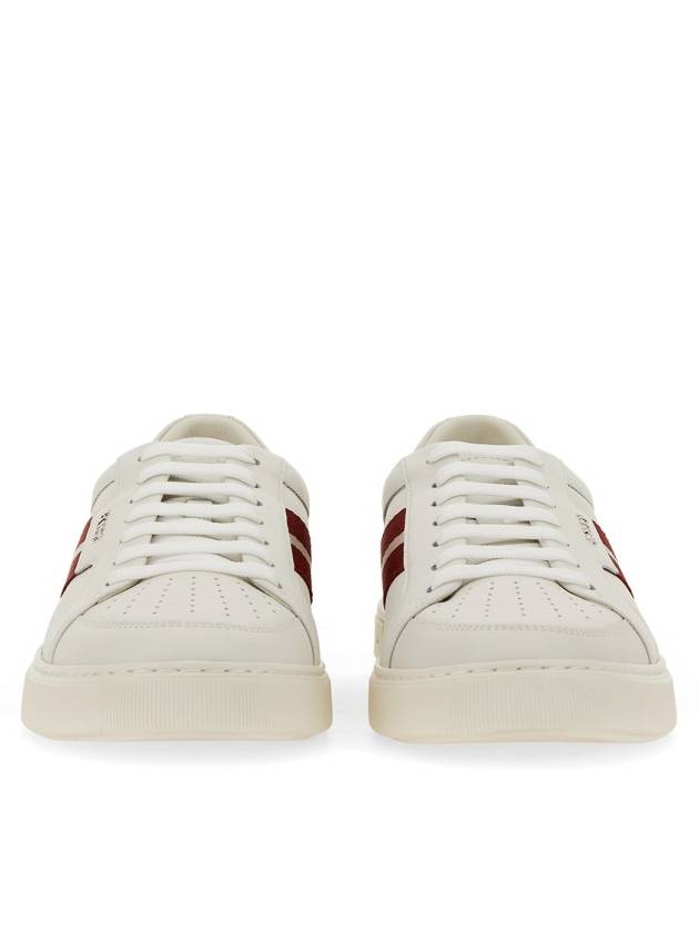 Moony Leather Low Top Sneakers White - BALLY - BALAAN 5