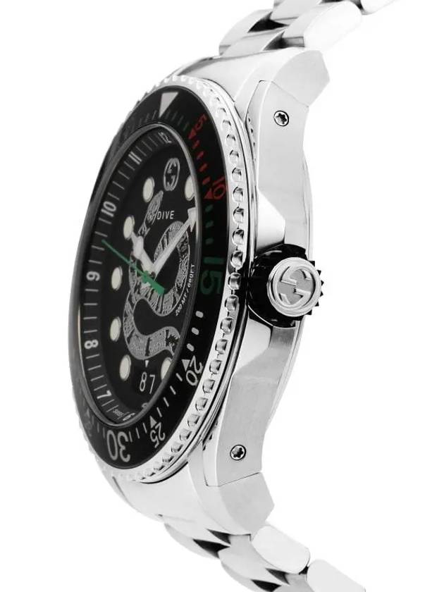 Dive King Snake 45mm Watch Silver YA136218 - GUCCI - BALAAN 4