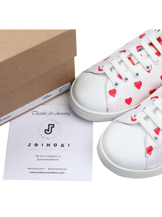 Women's 10073DHE WHITE HEART Heart sneakers - JOSHUA SANDERS - BALAAN 8