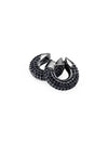 Dextera Small Hoop Earrings Black - SWAROVSKI - BALAAN 5