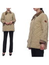 Diamond Quilted Thermoregulated Barn Jacket Honey - BURBERRY - BALAAN 3