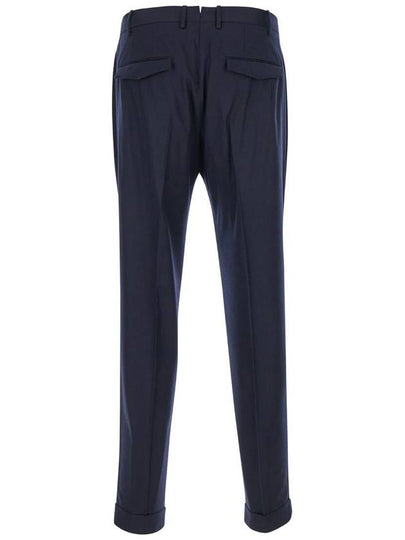 Blue Slim Pants With Concealed Closure In Fabric Man - PT TORINO - BALAAN 2