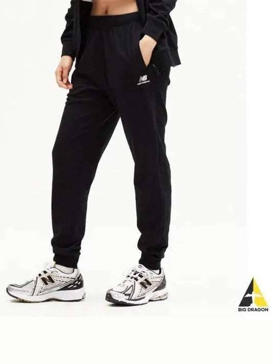 NBMLE21033 UNI Essential Single Mesh Jogger Pants BLACK - NEW BALANCE - BALAAN 1