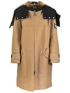 Logo Applique Technical Hooded Single Coat Beige - BURBERRY - BALAAN 1