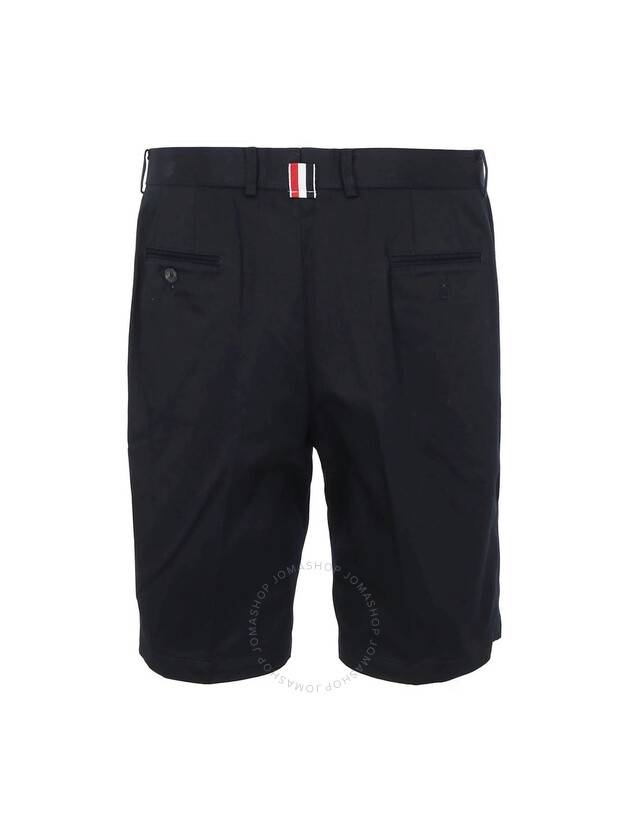 Unconstructed Chino Cotton Twill Shorts Navy - THOM BROWNE - BALAAN 3