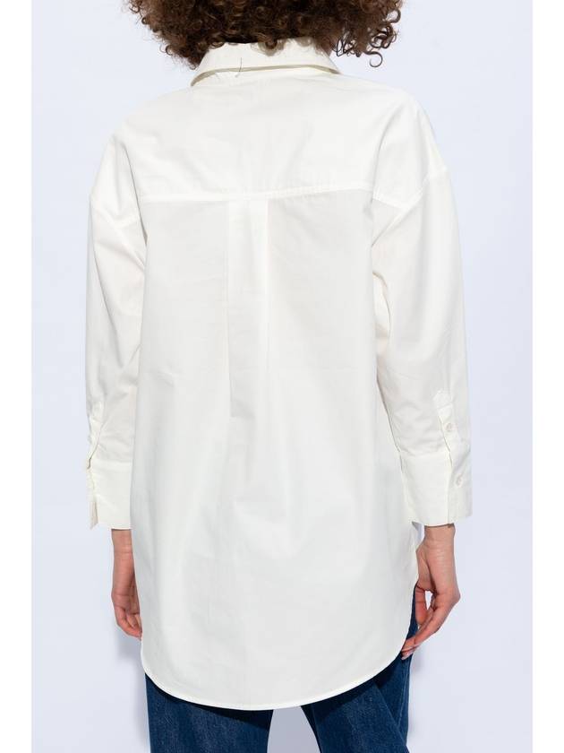 Anine Bing ‘Mika’ Cotton Shirt, Women's, White - ANINE BING - BALAAN 4