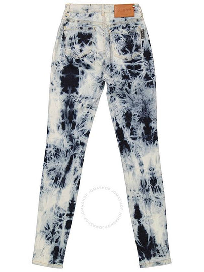 Philipp Plein Bleached Denim High-Waist Jeggings, Waist Size 25