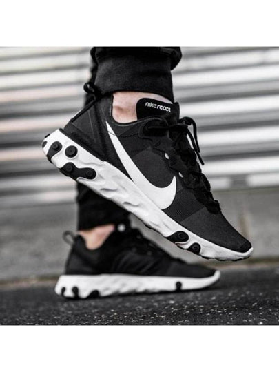 React Element 55 Low Top Sneakers Black - NIKE - BALAAN 2