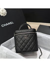 Top handle vanity bag black cosmetic bag caviar - CHANEL - BALAAN 1