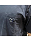 Navy Fox Patch Classic Pocket Short Sleeve T-Shirt Navy - MAISON KITSUNE - BALAAN 7