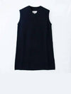 Women's V-neck Knit Midi Dress Blue - MAISON MARGIELA - BALAAN 2