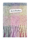 Check Mohair Muffler Fuchsia Lilac Pink - ACNE STUDIOS - BALAAN 3