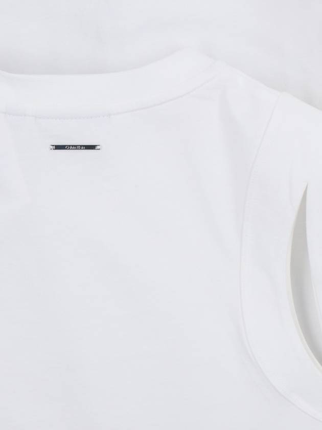 24FW Short Sleeve T-Shirt K20K207192 YAF White - CALVIN KLEIN - BALAAN 4