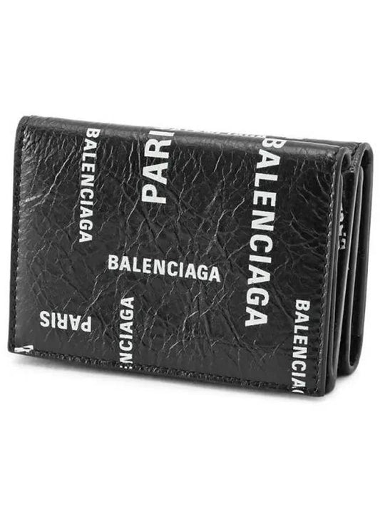 Logo Print Half Wallet Black - BALENCIAGA - BALAAN 2